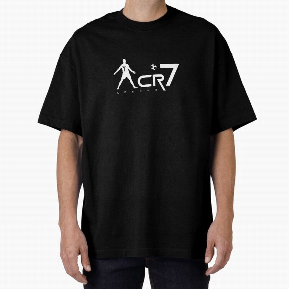 CR 7 - Ronaldo Football Legend Celebration Oversized T-Shirt Celebrate the Next Chapter of FIFA World Cup 2026 USA Canada Mexico Spirit, Filled with Brazil, Messi, CR7 and Mbappe, Game Day Rituals, Football Legends, Country Pride and the Road to