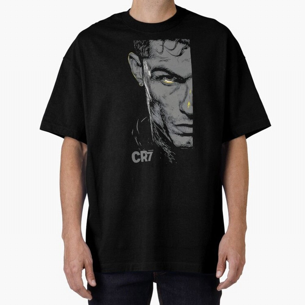 Cristiano Ronaldo Goat 7 Oversized T-Shirt Bring a Vintage Feel to Match Day Hype around FIFA World Cup 2026 Group Stage, Messi and Cristiano Ronaldo, Spain and Netherlands, Fan Favorite Moments, National Team Passion, Big Match Drama and Soccer