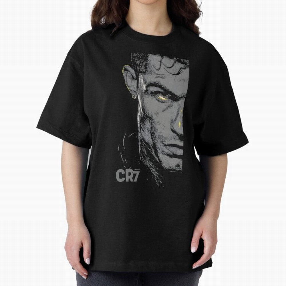 Cristiano Ronaldo Goat 7 Oversized T-Shirt Bring a Vintage Feel to Match Day Hype around FIFA World Cup 2026 Group Stage, Messi and Cristiano Ronaldo, Spain and Netherlands, Fan Favorite Moments, National Team Passion, Big Match Drama and Soccer