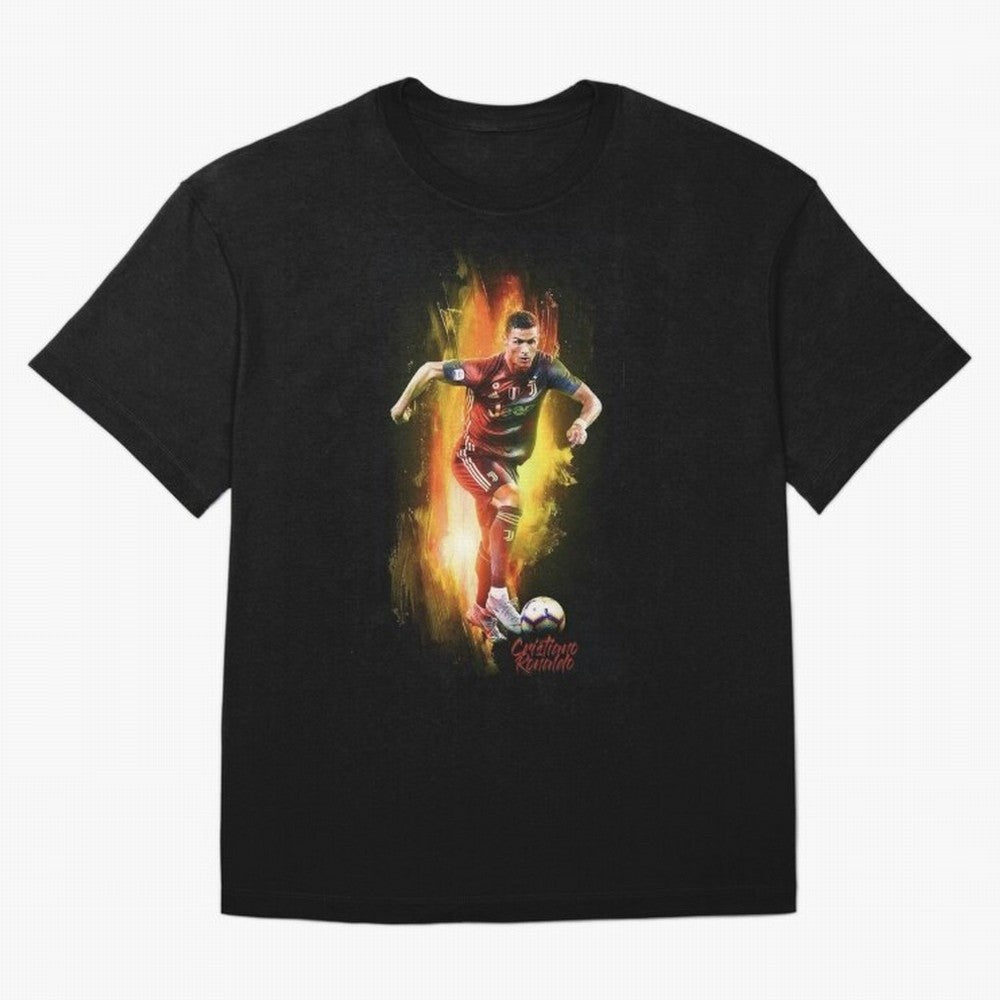 Ronaldo Wallpaper Oversized T-Shirt Celebrate Classic Football Spirit in Global Football Passion for FIFA World Cup 2026 USA Canada Mexico, Connected to CR7 and Messi, Portugal, Supporter Pride, Iconic Celebrations, Legendary Names and Global Match