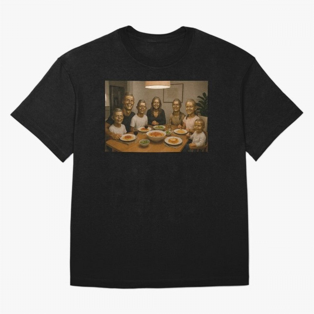 Ronaldo Bust Family Dinner Oversized T-Shirt Make Your Look Match FIFA World Cup 2026 USA Canada Mexico Celebrating Cristiano Ronaldo, England, France and Netherlands Energy, Champion Mindset, Group Stage Buzz, Knockout Tension and Passionate Fan