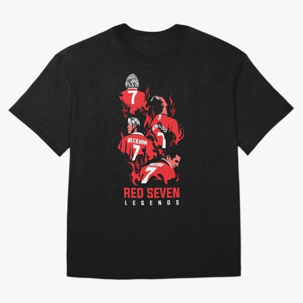 The Red Seven - Man Utd Oversized T-Shirt Fuel the Hype around Global Football Passion for FIFA World Cup 2026 Group Stage, Centered on Cristiano Ronaldo, Spain, Classic Soccer Heritage, Championship Pressure, Fan Loyalty and International Pride;