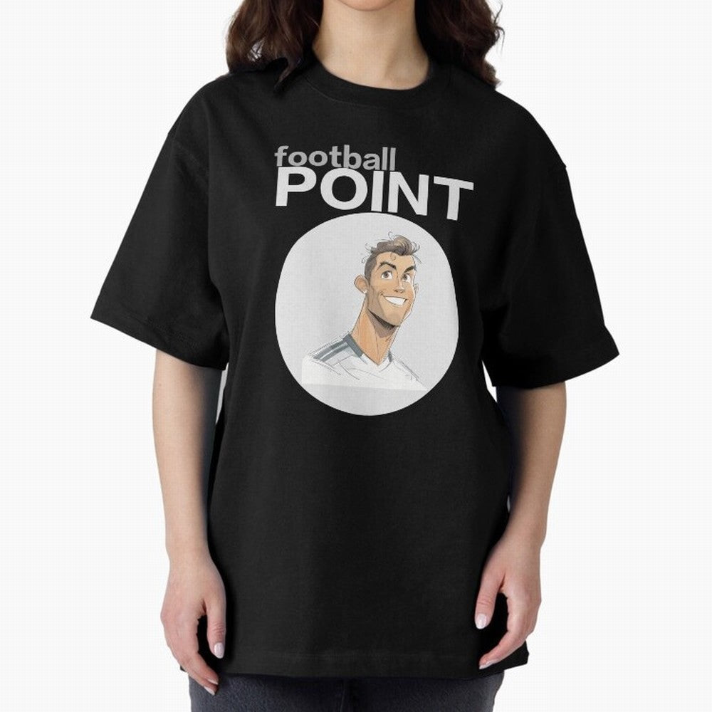 Cristiano Ronaldo POINT Oversized T-Shirt Celebrate Fan Culture around FIFA World Cup 2026 Spirit, Made for Argentina, Messi, Goal Celebration Energy, Supporter Heritage, Football Icons and Worldwide Tournament Joy; Great for Watch Parties, Sports