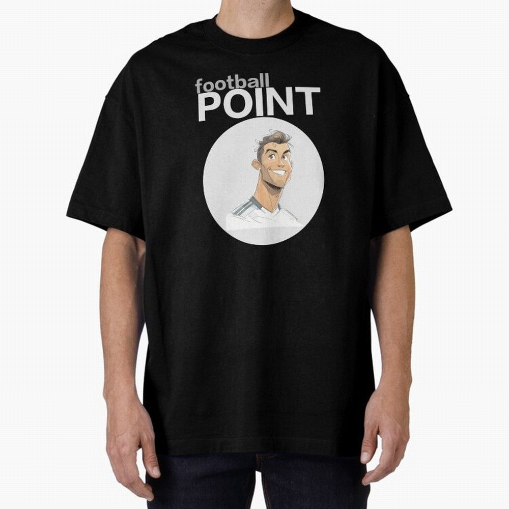 Cristiano Ronaldo POINT Oversized T-Shirt Celebrate Fan Culture around FIFA World Cup 2026 Spirit, Made for Argentina, Messi, Goal Celebration Energy, Supporter Heritage, Football Icons and Worldwide Tournament Joy; Great for Watch Parties, Sports