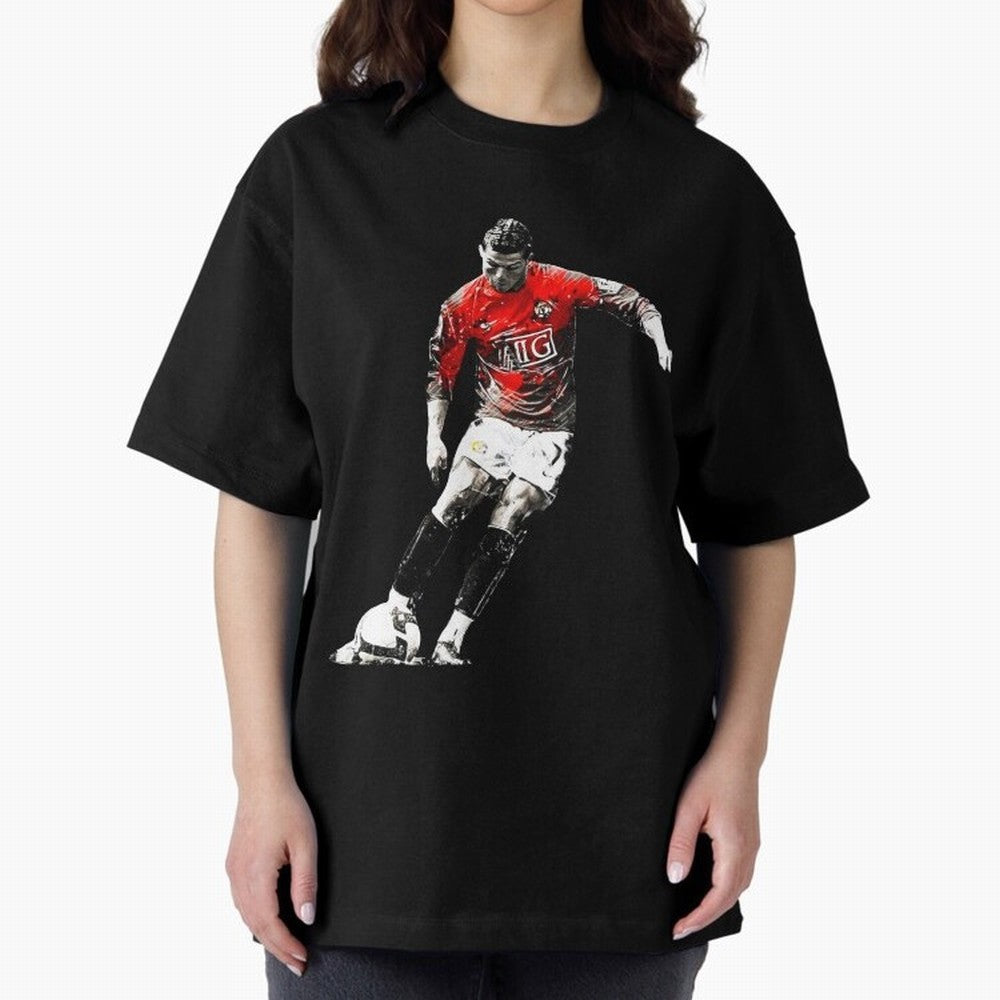Cristiano Ronaldo Manchester 2008 Oversized T-Shirt Fuel FIFA World Cup 2026 Spirit, Celebrating Germany, Cristiano Ronaldo, Haaland and CR7, Stadium Memories, Football Loyalty, International Chants and Championship Tradition; Great for Watch