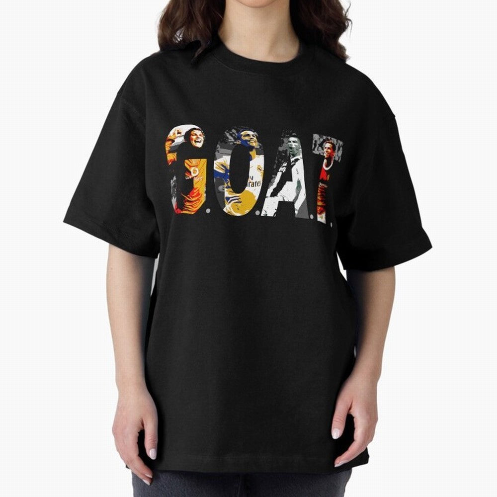 Cristiano Ronaldo, Greatest Football Player of All Time Oversized T-Shirt Wear the Spirit of the FIFA World Cup 2026 USA Canada Mexico Journey through CR7 Highlights, Argentina and Brazil Pride, Stadium Chants, National Pride, Trophy Dreams and