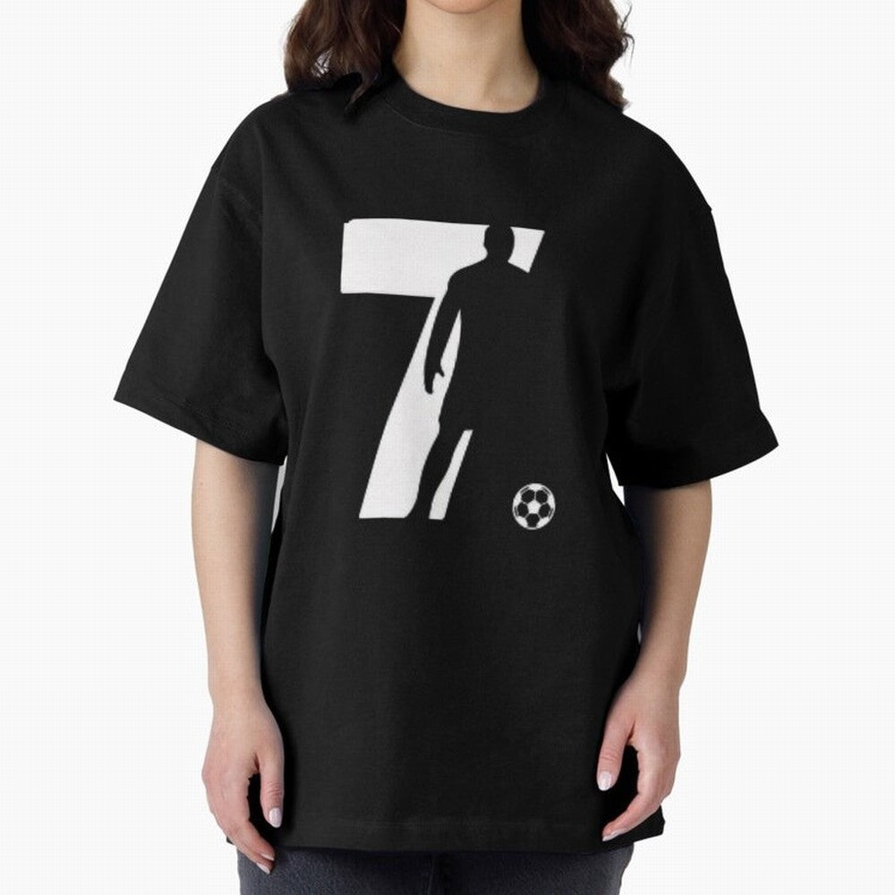 CR 7 Oversized T-Shirt Stand Out with Spirit from Global Football Passion for FIFA World Cup 2026 USA Canada Mexico, Centered on Messi, CR7 and Mbappe, Netherlands, Classic Soccer Heritage, Championship Pressure, Fan Loyalty and International