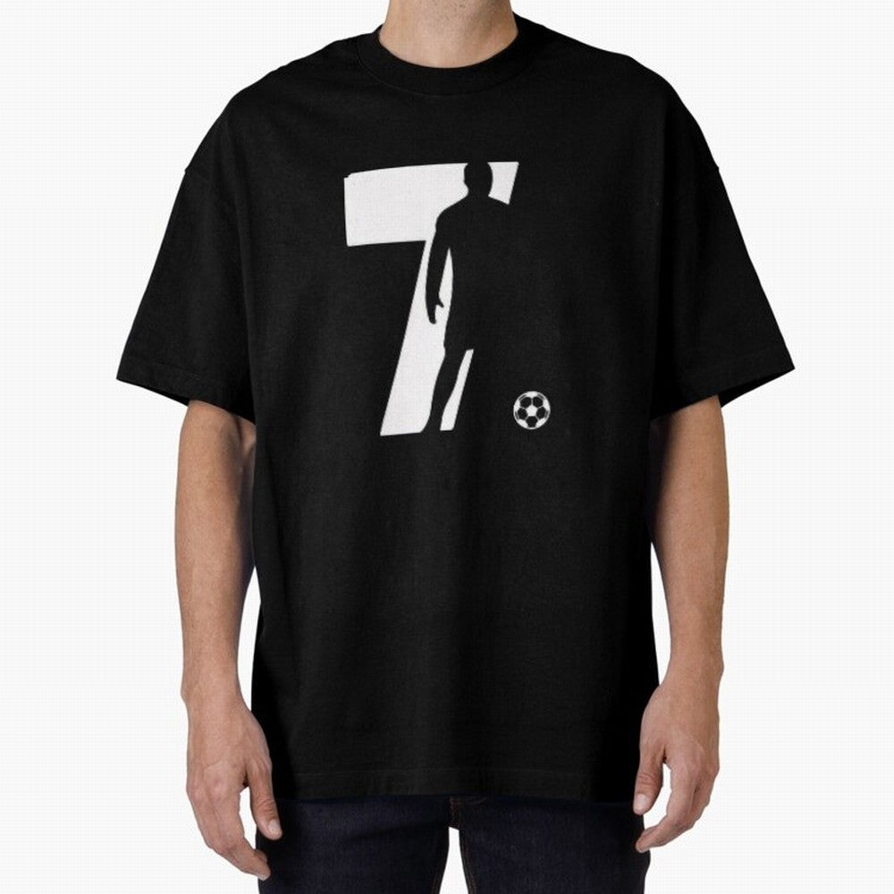 CR 7 Oversized T-Shirt Stand Out with Spirit from Global Football Passion for FIFA World Cup 2026 USA Canada Mexico, Centered on Messi, CR7 and Mbappe, Netherlands, Classic Soccer Heritage, Championship Pressure, Fan Loyalty and International