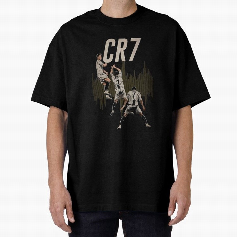 Illustration Ronaldo Design Oversized T-Shirt Build FIFA World Cup 2026 Group Stage Centered on Cristiano Ronaldo, England and Germany Energy, Game Day Rituals, Football Legends, Country Pride and the Road to the Final; Made for Collectors Who