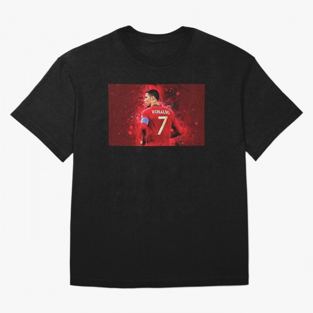 Cristiano Ronaldo Oversized T-Shirt Show Match Day Excitement for FIFA World Cup 2026 USA Canada Mexico Spirit, Built around England, Messi, Sports Nostalgia, International Competition, Famous Players and Unforgettable Victories; Made for