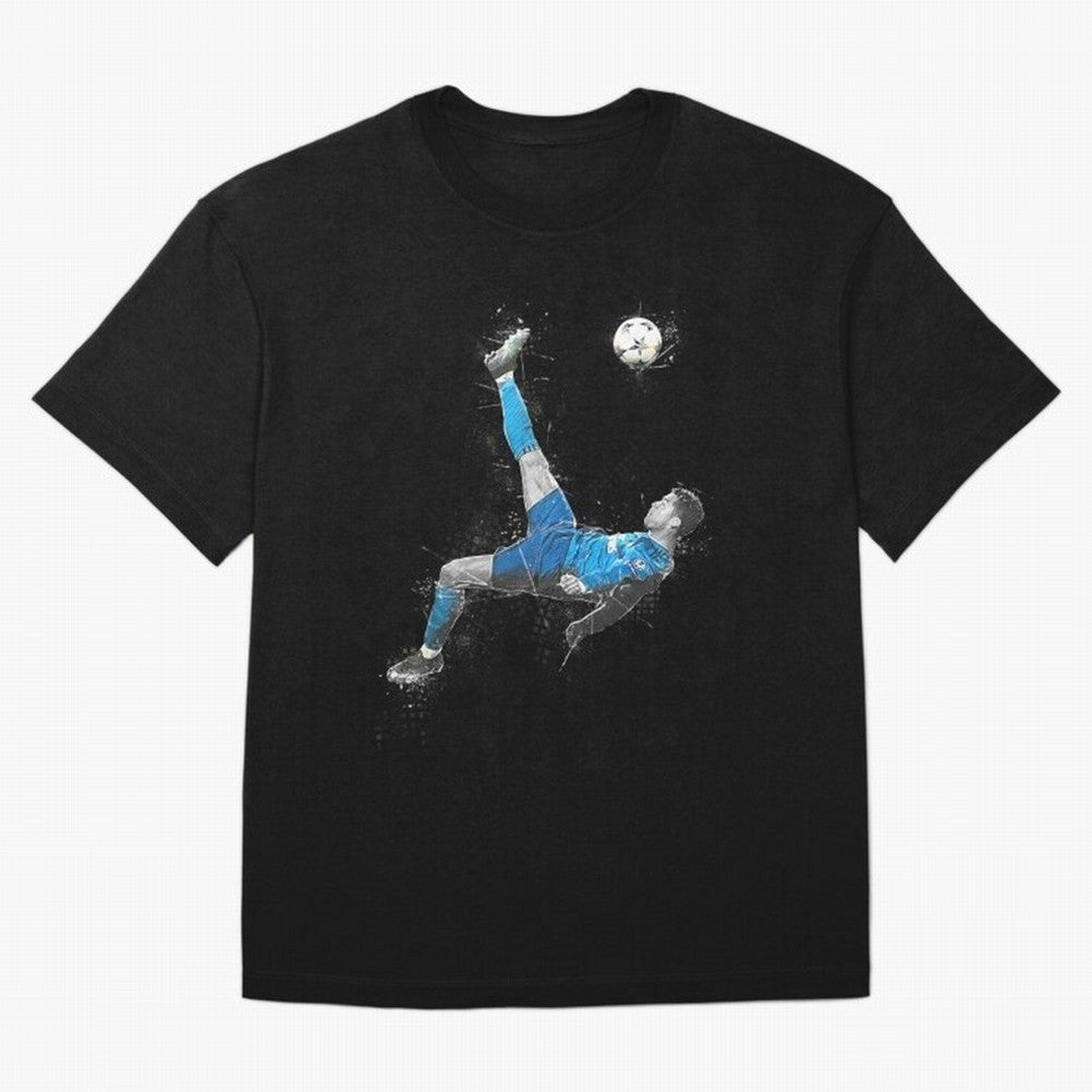 Cristiano Ronaldo Cristiano Ronaldo Oversized T-Shirt Represent Football Lovers during FIFA World Cup 2026 Group Stage for Fans of Mbappe and Neymar and Brazil, Bringing Vintage Soccer Flavor, Modern Football Stars, National Flags and Final Night