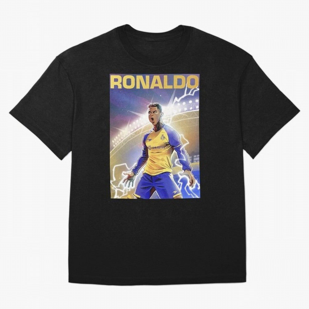 Ronaldo Al-Nassr Football Club - Oversized T-Shirt Bring Home Match Day Hype around FIFA World Cup 2026, Mbappe, Argentina and Brazil, Stadium Chants, National Pride, Trophy Dreams and Unforgettable Football Memories; Built for Supporters Chasing
