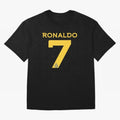 Ronaldo 7 Al-Nassr Football Club - Oversized T-Shirt Carry the Colors and Pride of the FIFA World Cup 2026 Journey through Neymar Highlights, Portugal, Spain and Germany Pride, Football Passion, Legendary Performances, Festival Vibes and Supporter