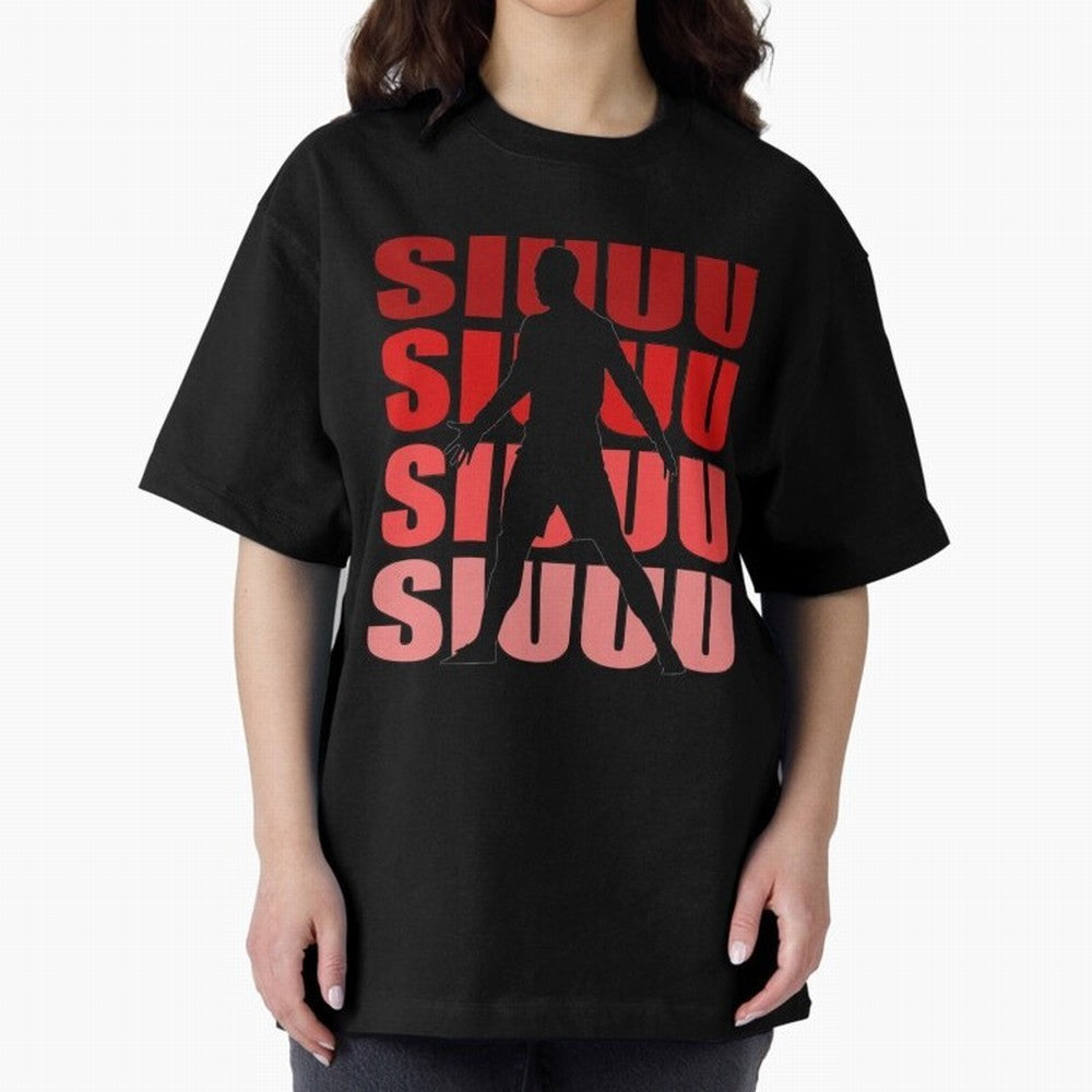 cristiano ronaldo siuuu Oversized T-Shirt Follow Every Goal of FIFA World Cup 2026 USA Canada Mexico Spirit, Centered on Germany, Neymar, Fan Favorite Moments, National Team Passion, Big Match Drama and Soccer History; Great for Watch Parties,