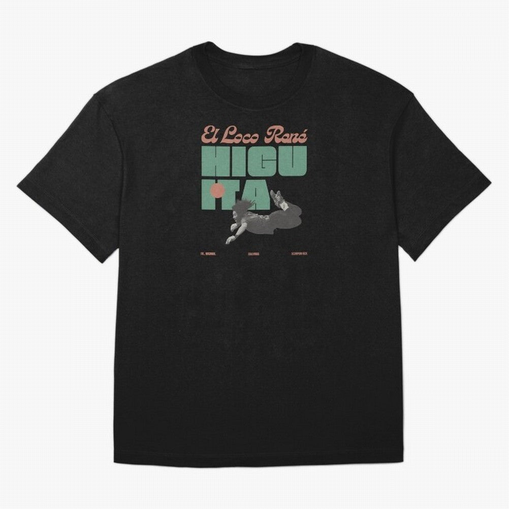 Rene Higuita Minimalist Oversized T-Shirt Celebrate Fan Culture around Match Day Hype around FIFA World Cup 2026 Group Stage, Neymar, Spain, Stadium Memories, Football Loyalty, International Chants and Championship Tradition; Made for Die Hard