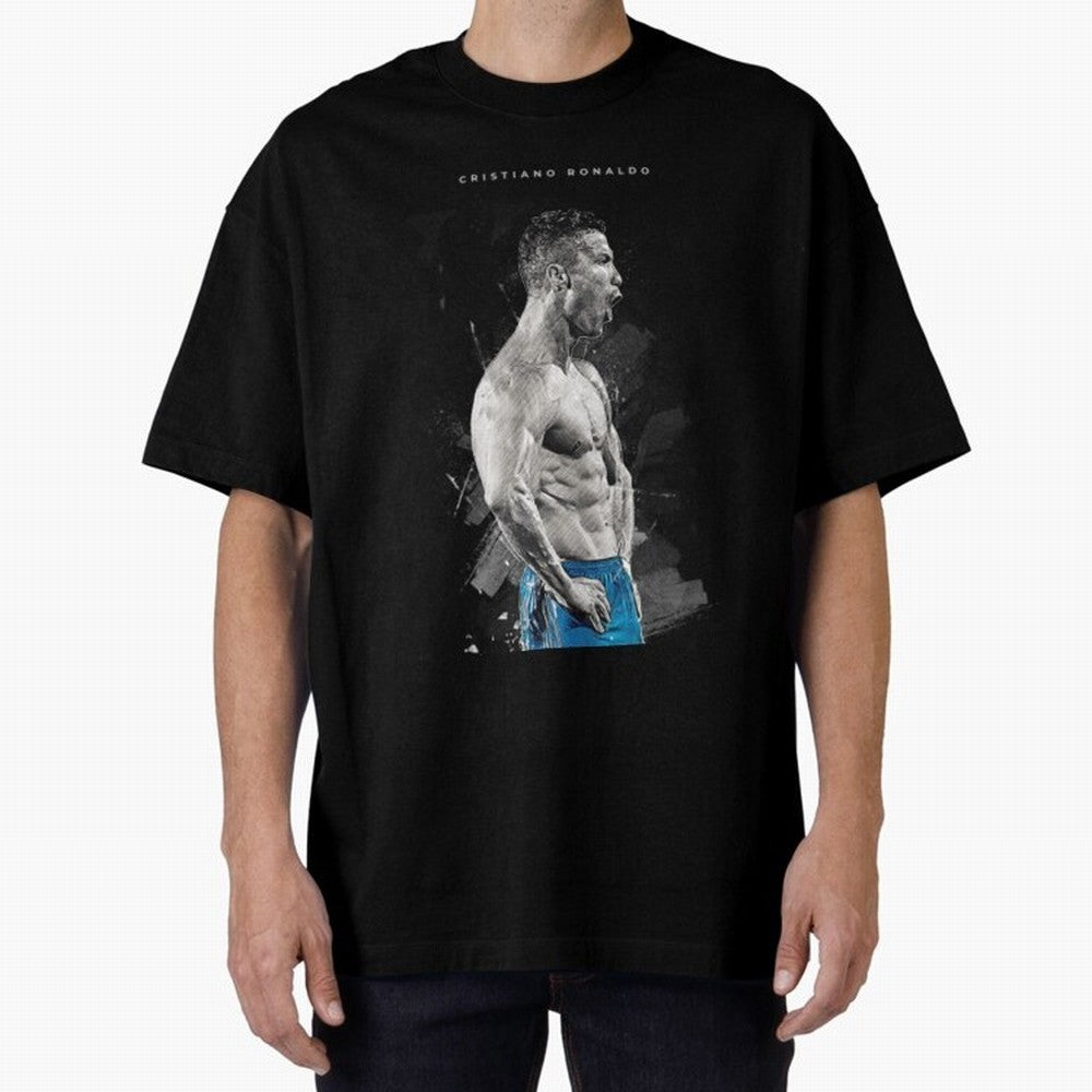 Cristiano Ronaldo Cristiano Ronaldo Oversized T-Shirt Bring Global Football Passion for FIFA World Cup 2026, Featuring CR7, Brazil, Goal Celebration Energy, Supporter Heritage, Football Icons and Worldwide Tournament Joy; Made for Die Hard