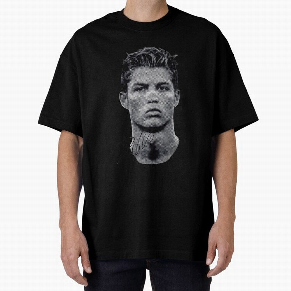 Cristiano Ronaldo Vintage Tshirt Oversized T-Shirt Elevate FIFA World Cup 2026 with Messi and Cristiano Ronaldo, Spain Energy, Sports Nostalgia, International Competition, Famous Players and Unforgettable Victories; Built for Supporters Chasing