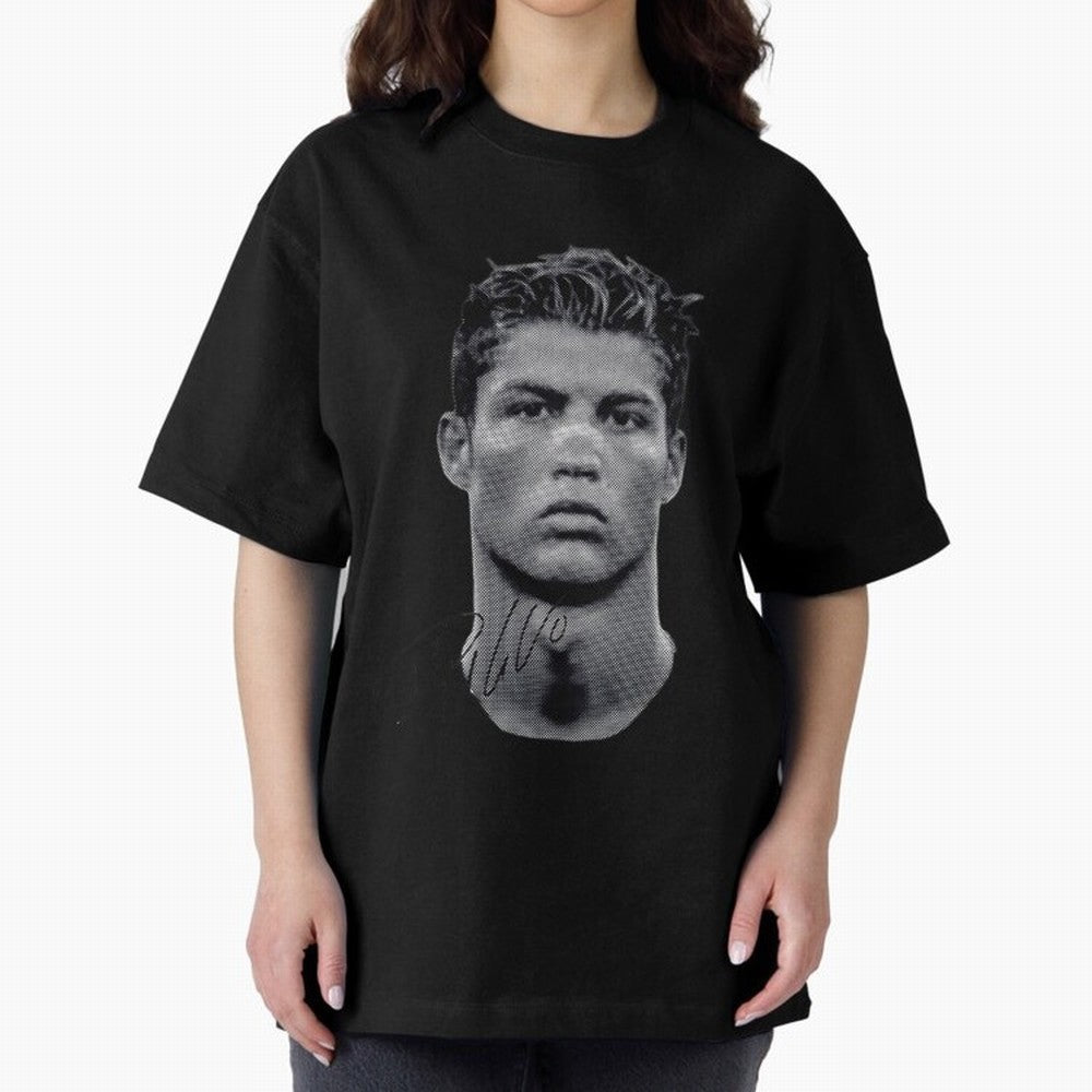 Cristiano Ronaldo Vintage Tshirt Oversized T-Shirt Elevate FIFA World Cup 2026 with Messi and Cristiano Ronaldo, Spain Energy, Sports Nostalgia, International Competition, Famous Players and Unforgettable Victories; Built for Supporters Chasing
