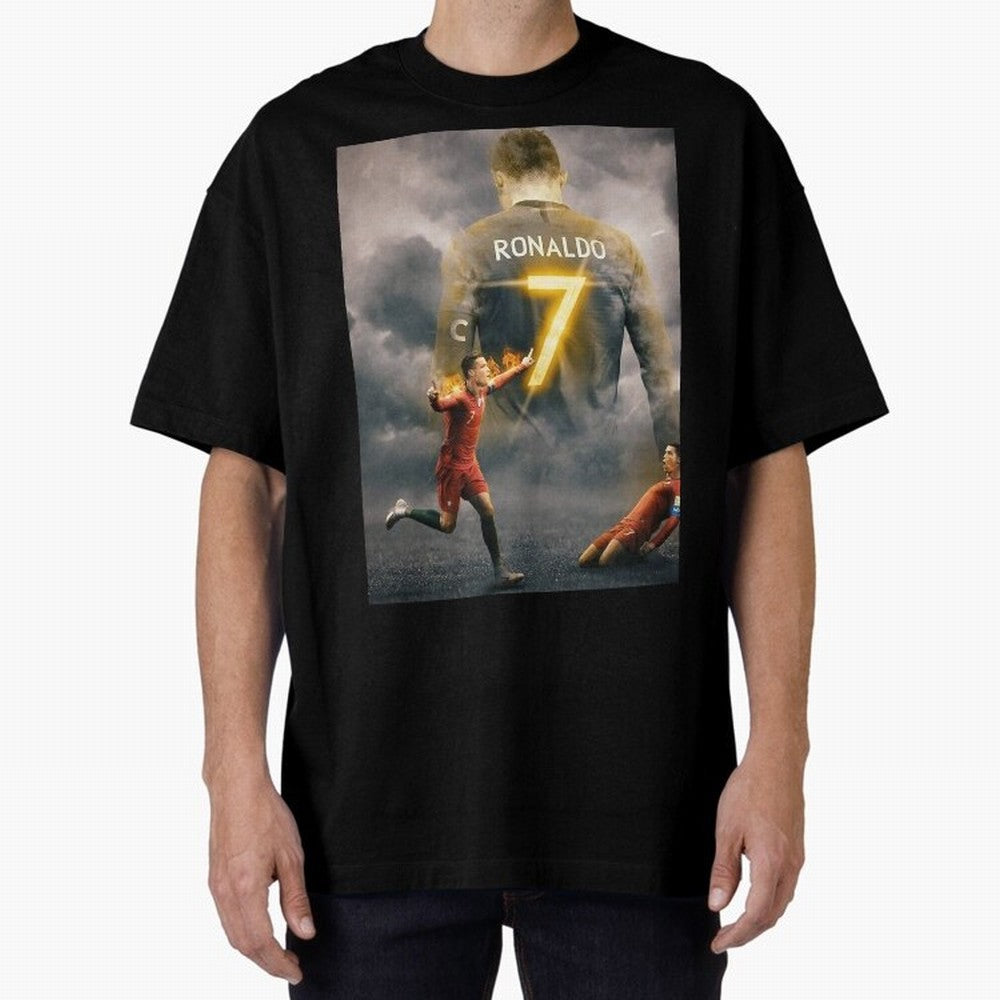 Aesthetic ronaldo poster Oversized T-Shirt Bring Stadium Energy to FIFA World Cup 2026 USA Canada Mexico Celebrating Messi, Neymar and Mbappe, England and Germany Energy, Football Festival Excitement, Trophy Ambitions, Country Rivalries and Star