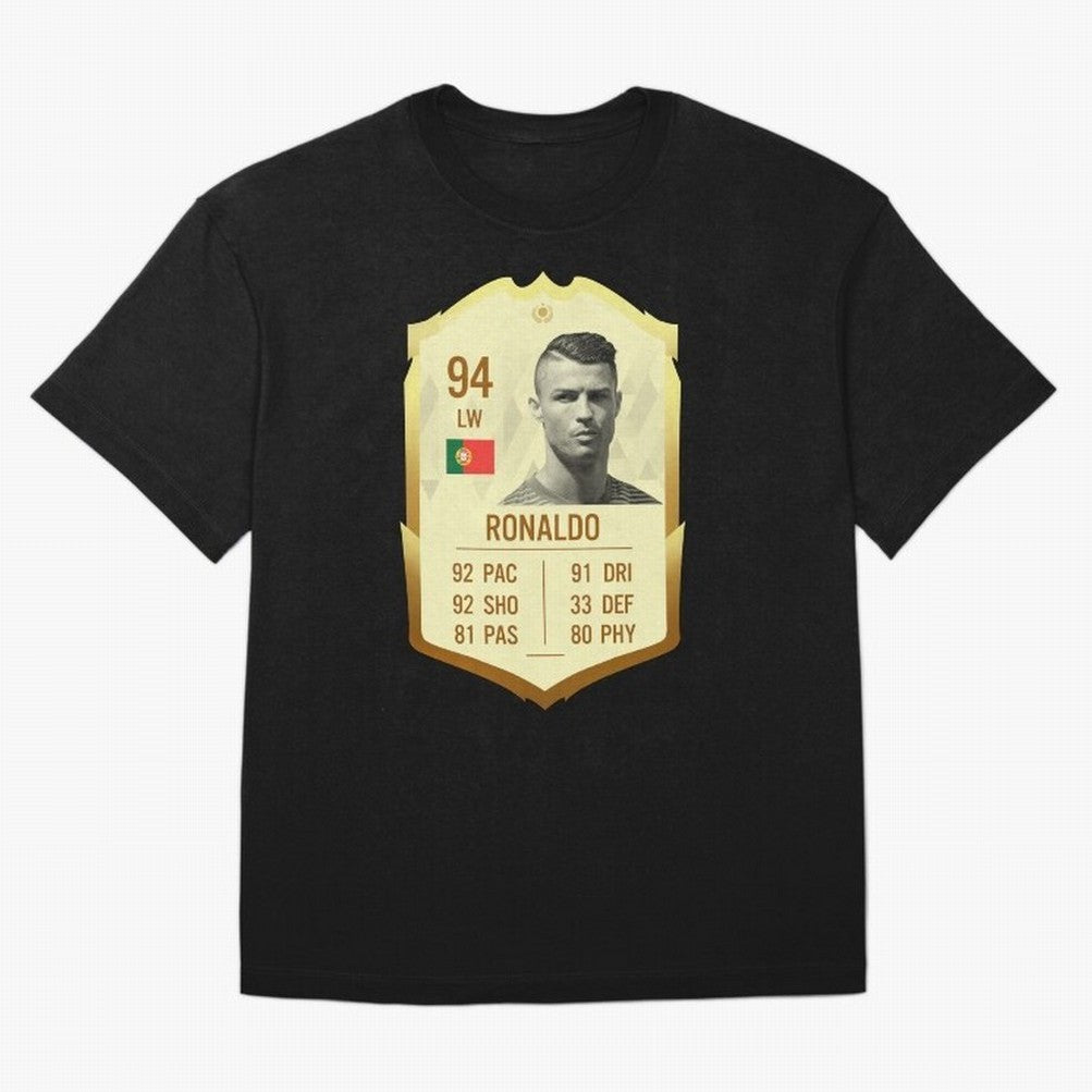 Cristiano Ronaldo Ultimate Card Oversized T-Shirt Show Support during Match Day Hype around FIFA World Cup 2026 USA Canada Mexico, Messi and Cristiano Ronaldo, Argentina, Soccer Culture, Superstar Moments, National Team Dreams and Competitive Fire;