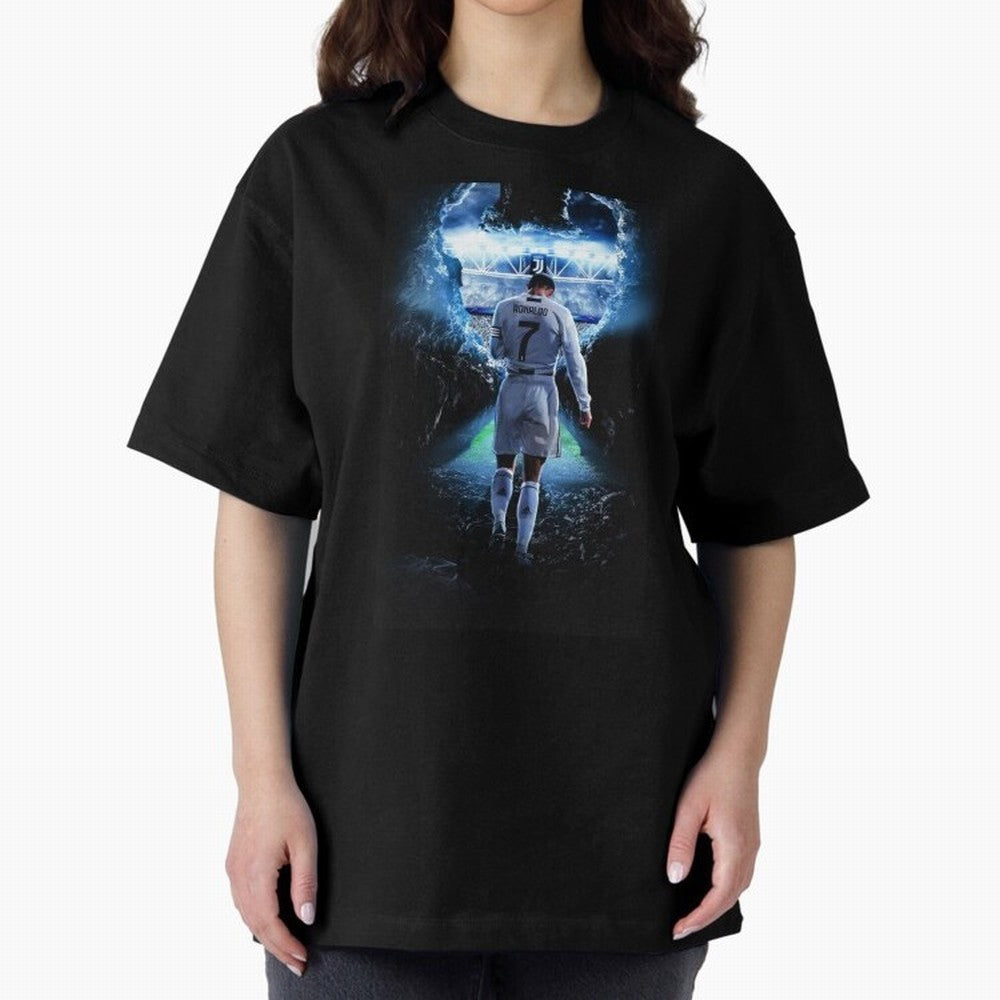 Football player Oversized T-Shirt Show Match Day Excitement for the FIFA World Cup 2026 Journey through Haaland and Mbappe Highlights, Spain and Netherlands Pride, Stadium Memories, Football Loyalty, International Chants and Championship Tradition;