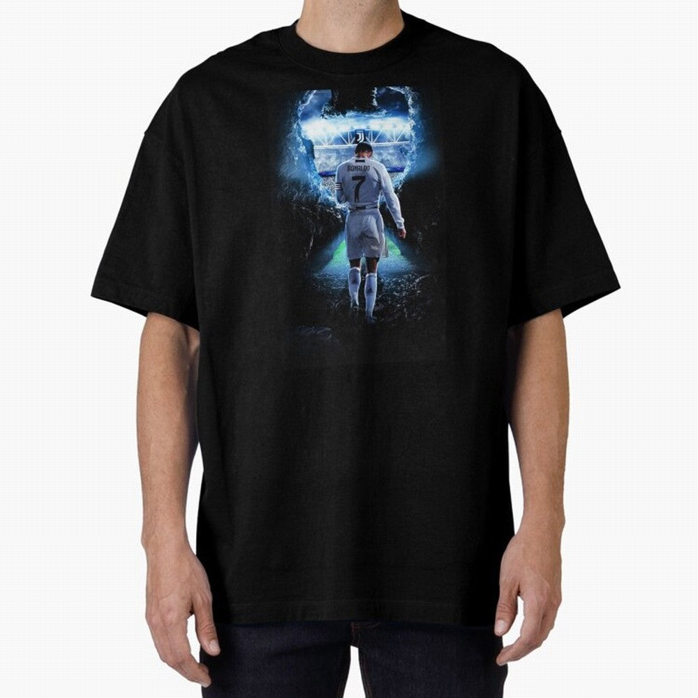 Football player Oversized T-Shirt Show Match Day Excitement for the FIFA World Cup 2026 Journey through Haaland and Mbappe Highlights, Spain and Netherlands Pride, Stadium Memories, Football Loyalty, International Chants and Championship Tradition;