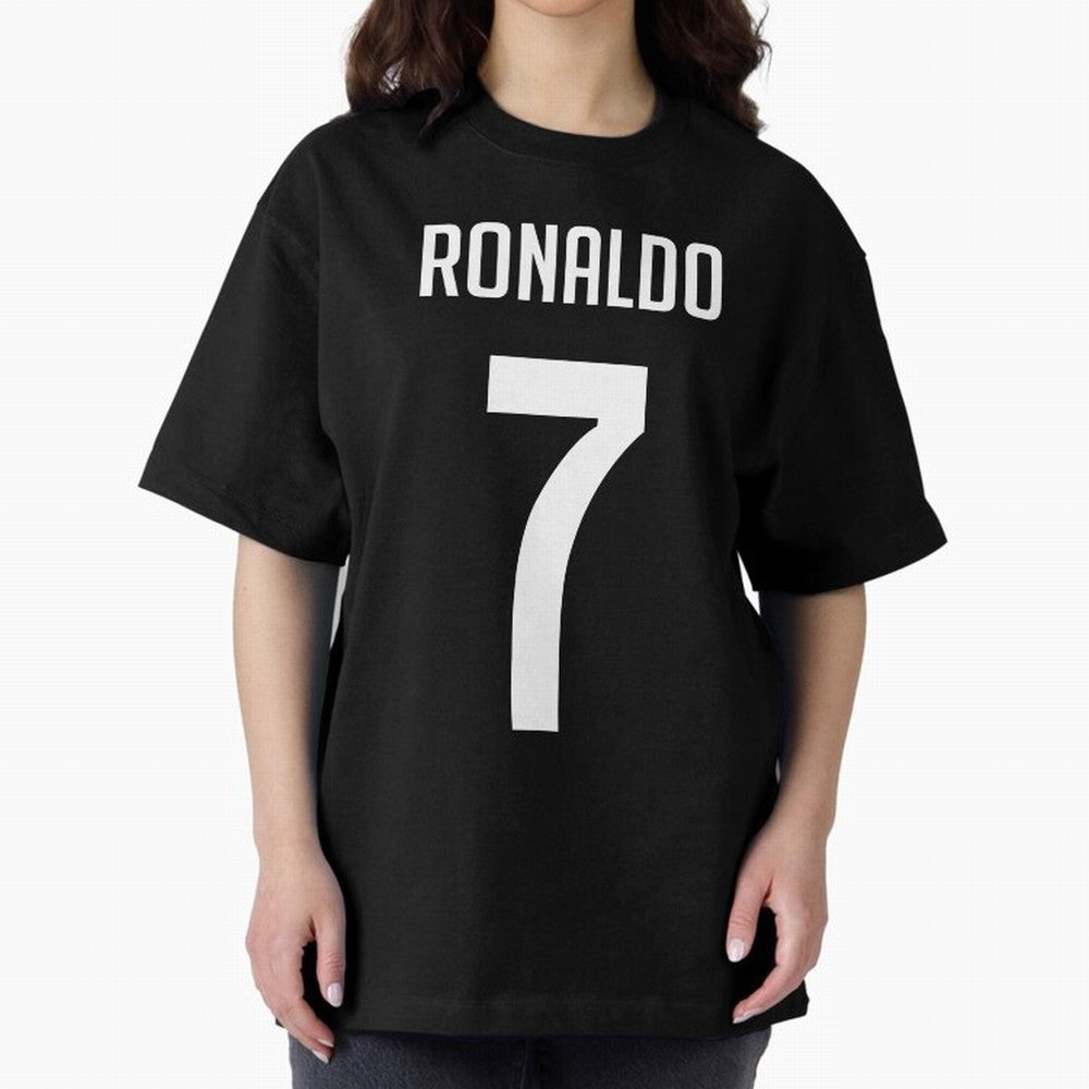 Ronaldo Oversized T-Shirt Make Every Kick Count in Match Day Hype around FIFA World Cup 2026, Mbappe, England and Germany, Retro Football Energy, Iconic Rivalries, Trophy Chase Drama and Stadium Atmosphere; Great for Watch Parties, Sports Bars,