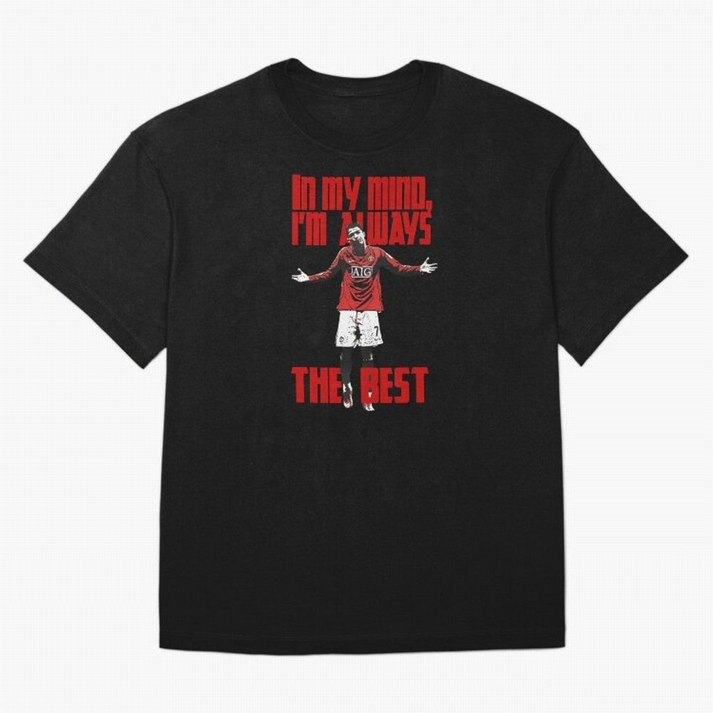 Cristiano Ronaldo Vintage - In My Mind I'm Always THE BEST Oversized T-Shirt Share the FIFA World Cup 2026 USA Canada Mexico Journey through CR7 and Messi Highlights, Portugal, Spain and Germany Pride, Stadium Memories, Football Loyalty,