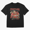 Retro Cristiano Ronaldo Oversized T-Shirt Back Your Heroes with Match Day Hype around FIFA World Cup 2026 USA Canada Mexico, Mbappe, Portugal, Spain and Germany, Global Supporter Spirit, Legendary Goals, National Colors and Tournament Celebration;