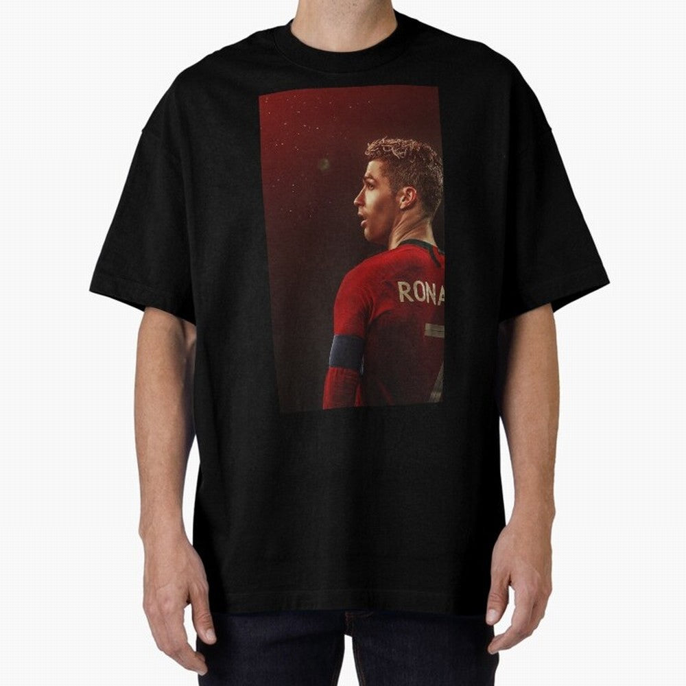 Art Ronaldo Wallpaper Oversized T-Shirt Celebrate the Magic of the FIFA World Cup 2026 USA Canada Mexico Journey through CR7 Highlights, Spain and Netherlands Pride, Match Day Excitement, Supporter Culture, Golden Goals and Global Football Passion;