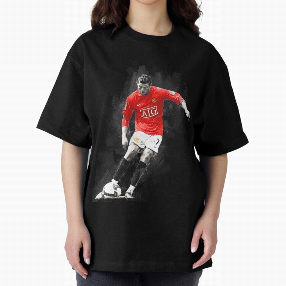 Cristiano Ronaldo Cristiano Ronaldo Oversized T-Shirt Celebrate Classic Football Spirit in FIFA World Cup 2026 Group Stage Spirit, Filled with Portugal, Messi, CR7 and Mbappe, Fan Favorite Moments, National Team Passion, Big Match Drama and Soccer