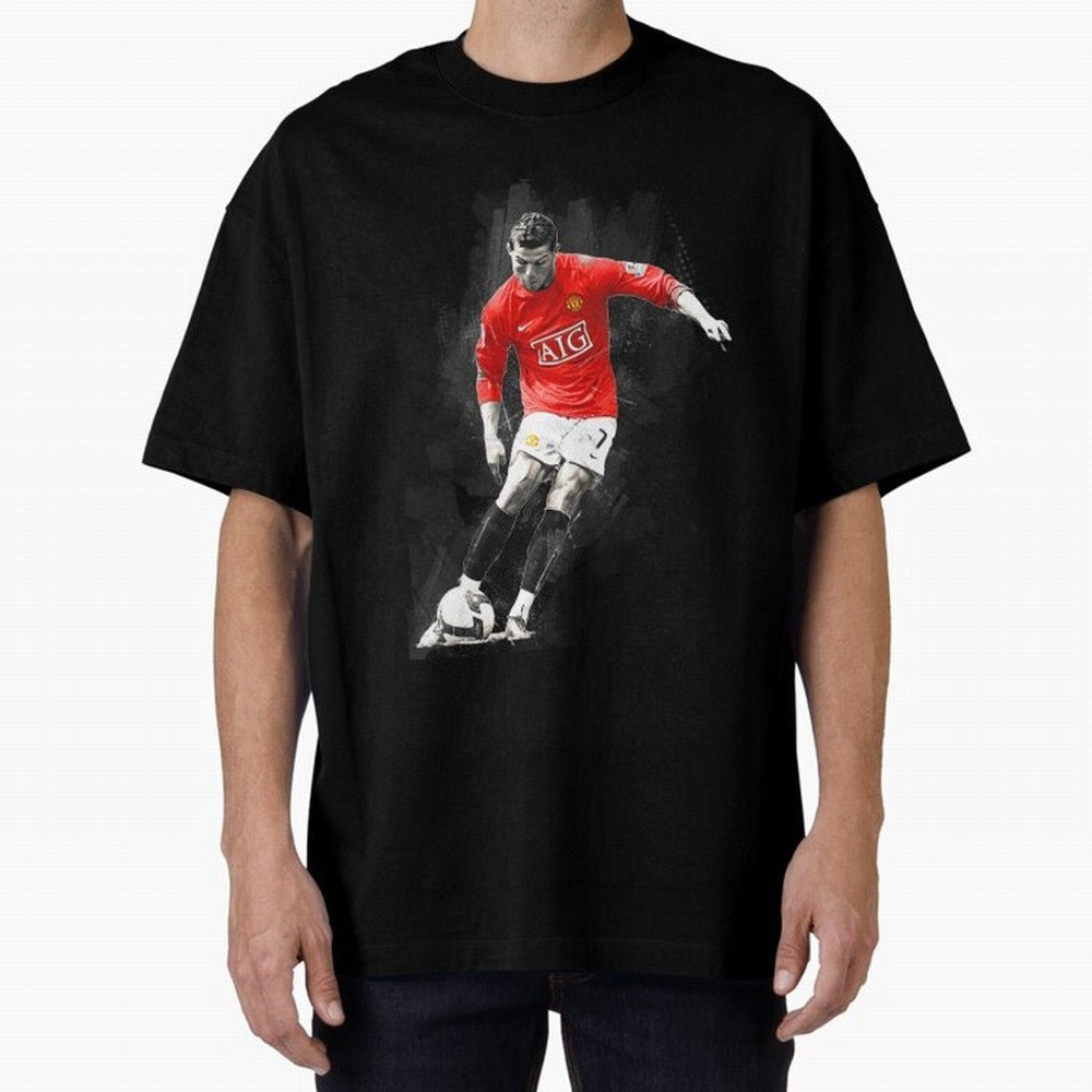 Cristiano Ronaldo Cristiano Ronaldo Oversized T-Shirt Celebrate Classic Football Spirit in FIFA World Cup 2026 Group Stage Spirit, Filled with Portugal, Messi, CR7 and Mbappe, Fan Favorite Moments, National Team Passion, Big Match Drama and Soccer