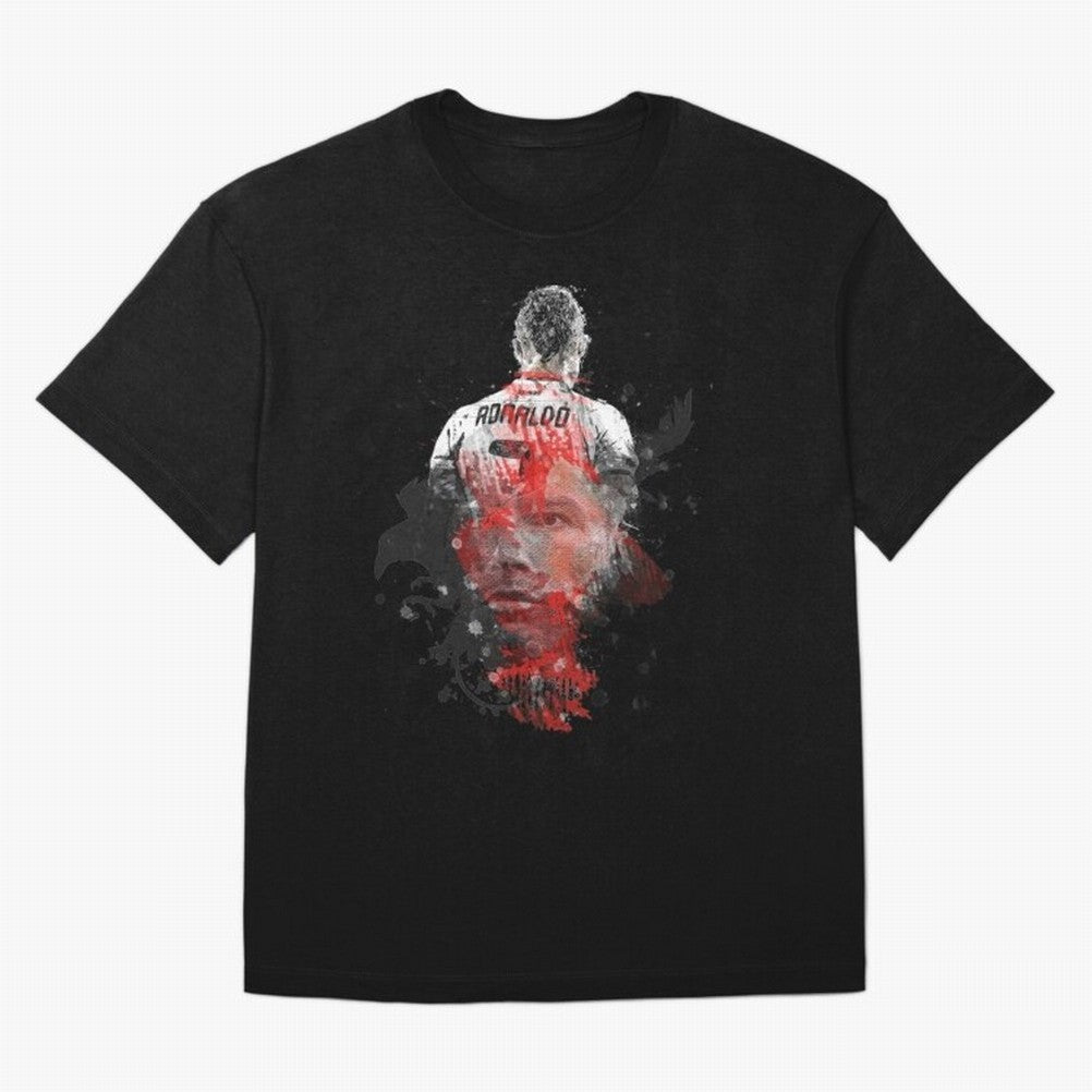 Cristiano Ronaldo Cristiano Ronaldo Oversized T-Shirt Showcase FIFA World Cup 2026 USA Canada Mexico Spirit, Centered on Germany, Mbappe and Neymar, Vintage Soccer Flavor, Modern Football Stars, National Flags and Final Night Emotion; Ideal for
