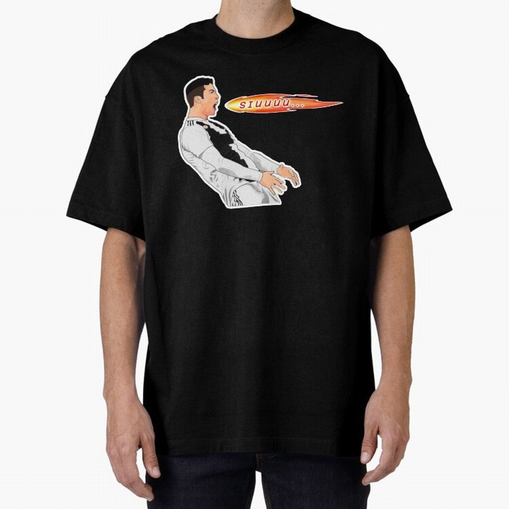 Siuuu Cristiano ronaldo funny Oversized T-Shirt Celebrate the Biggest Stage of Match Day Hype around FIFA World Cup 2026, Messi, CR7 and Mbappe, France and Portugal, Tournament Hype, Historic Matchups, Family Viewing Parties and Global Sports