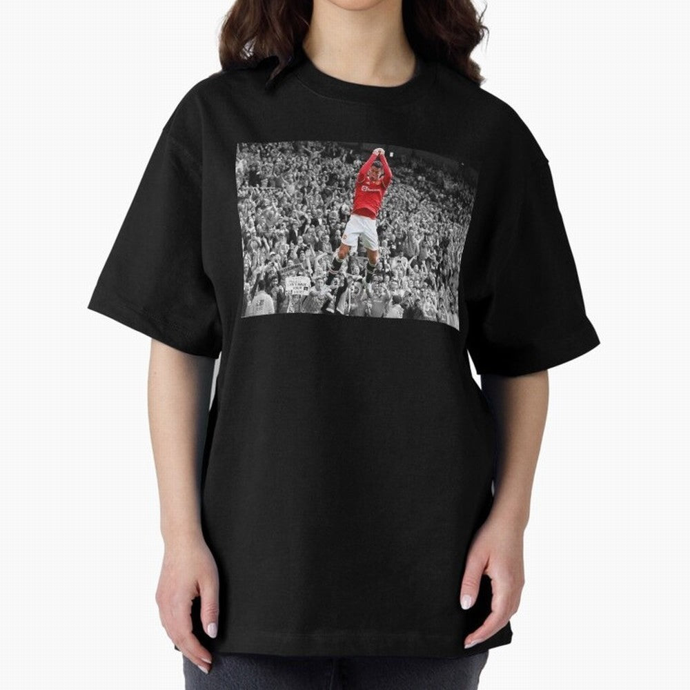 CR7 celebration Oversized T-Shirt Spotlight FIFA World Cup 2026 Group Stage Capturing Messi, Neymar and Mbappe, Portugal, Spain and Germany Energy, Stadium Chants, National Pride, Trophy Dreams and Unforgettable Football Memories; Great for Watch