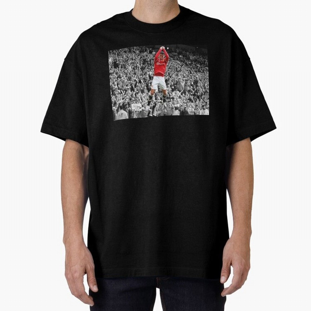CR7 celebration Oversized T-Shirt Spotlight FIFA World Cup 2026 Group Stage Capturing Messi, Neymar and Mbappe, Portugal, Spain and Germany Energy, Stadium Chants, National Pride, Trophy Dreams and Unforgettable Football Memories; Great for Watch