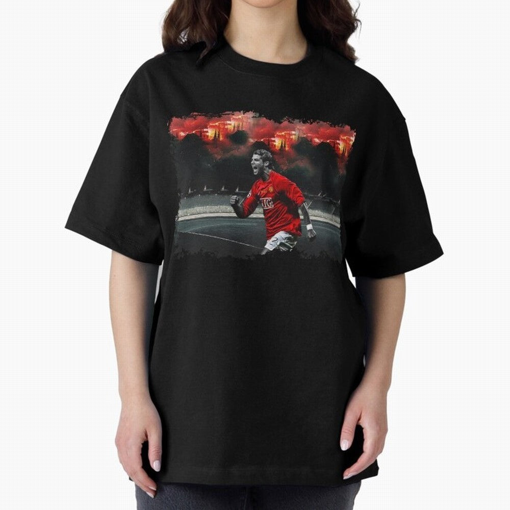 Cristiano Ronaldo Manchester 8K Oversized T-Shirt Show Your Tournament Heart for FIFA World Cup 2026 USA Canada Mexico for Fans of Messi and Spain, Bringing Football Passion, Legendary Performances, Festival Vibes and Supporter Community; Ideal for