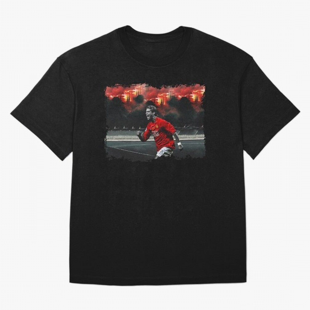 Cristiano Ronaldo Manchester 8K Oversized T-Shirt Show Your Tournament Heart for FIFA World Cup 2026 USA Canada Mexico for Fans of Messi and Spain, Bringing Football Passion, Legendary Performances, Festival Vibes and Supporter Community; Ideal for
