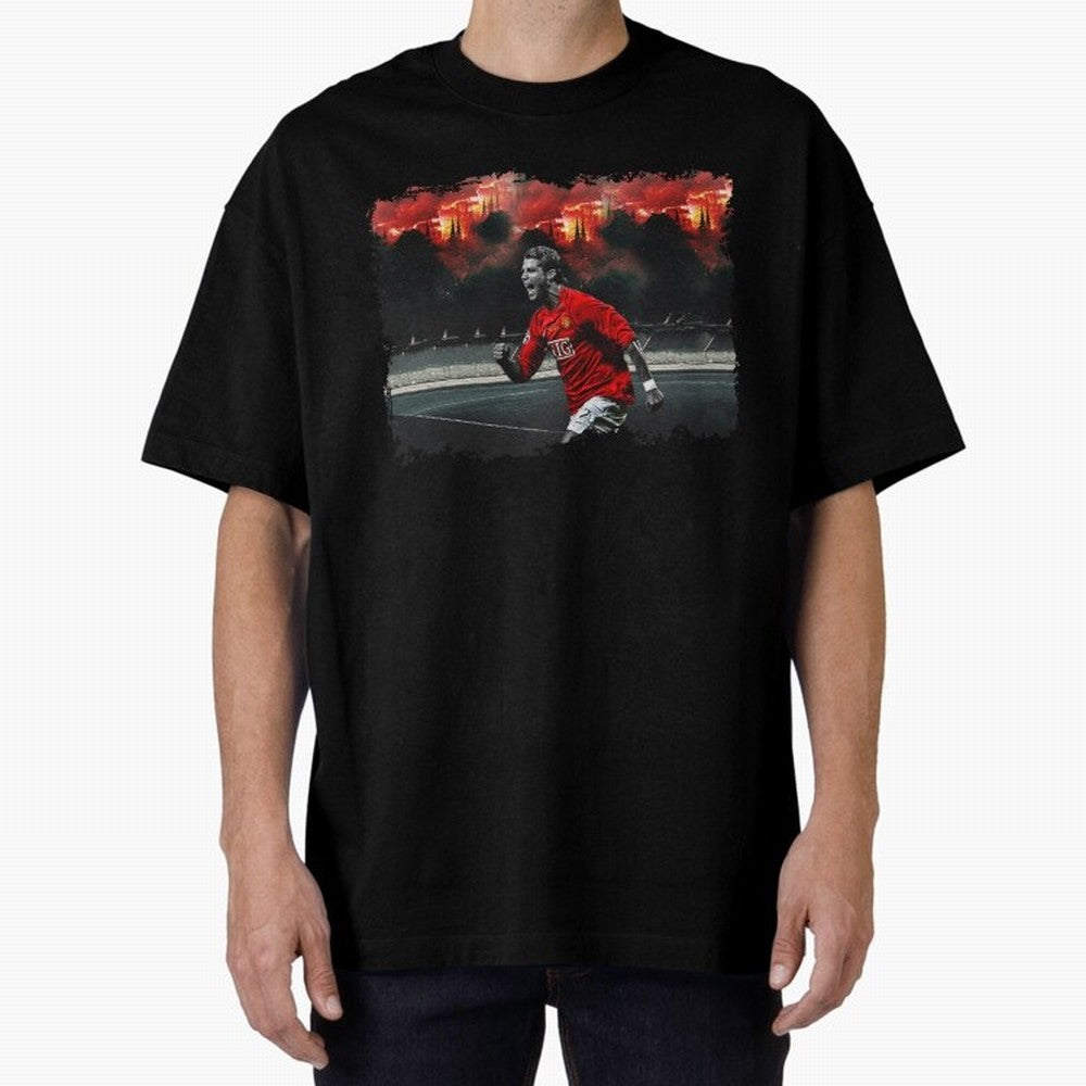 Cristiano Ronaldo Manchester 8K Oversized T-Shirt Show Your Tournament Heart for FIFA World Cup 2026 USA Canada Mexico for Fans of Messi and Spain, Bringing Football Passion, Legendary Performances, Festival Vibes and Supporter Community; Ideal for