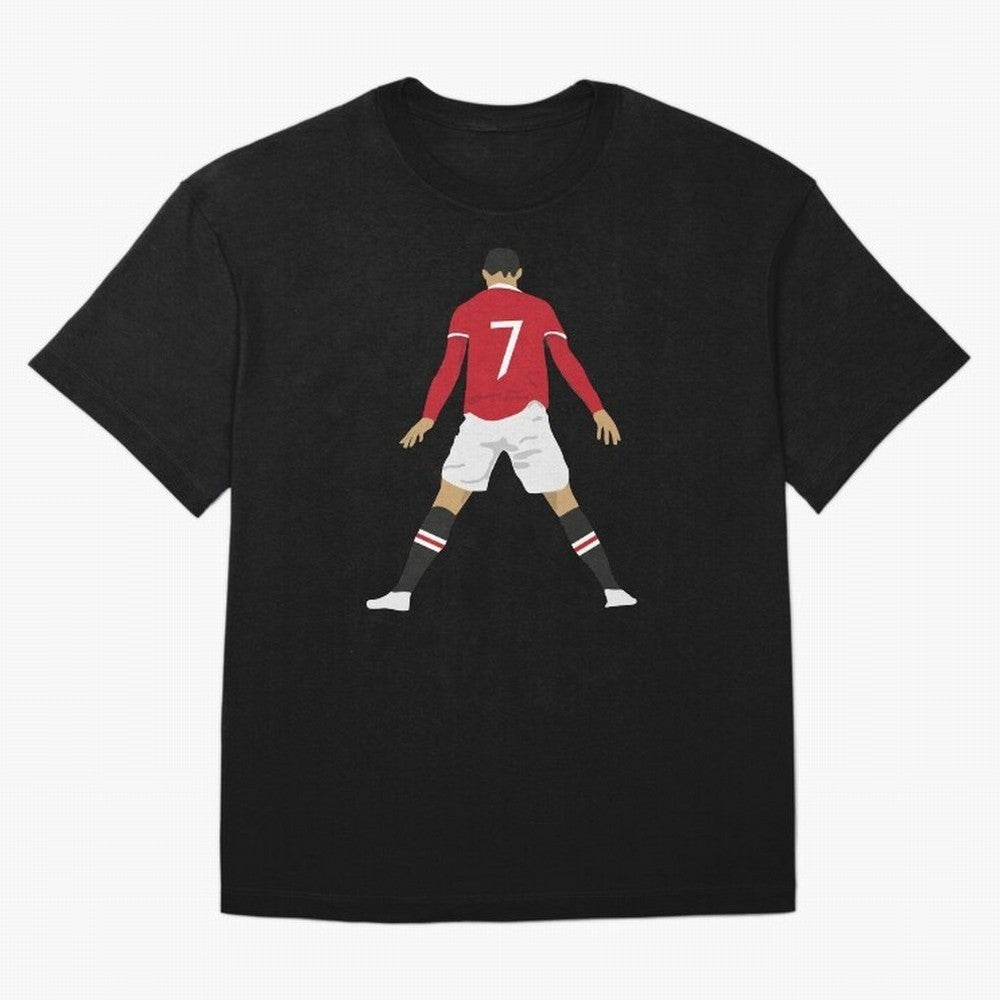 CR7 Man U | SIIIIIUUUUUUU (Celebration) Oversized T-Shirt Fuel FIFA World Cup 2026 Group Stage Celebrating Cristiano Ronaldo, Haaland and CR7, Argentina Energy, Championship Spirit, Famous Goals, Roaring Crowds and International Football Unity;