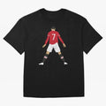 CR7 Man U | SIIIIIUUUUUUU (Celebration) Oversized T-Shirt Fuel FIFA World Cup 2026 Group Stage Celebrating Cristiano Ronaldo, Haaland and CR7, Argentina Energy, Championship Spirit, Famous Goals, Roaring Crowds and International Football Unity;