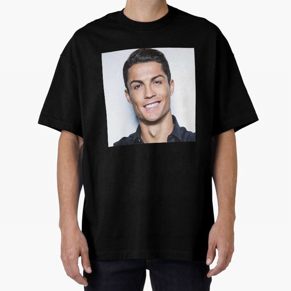 Cristiano Ronaldo Poster Oversized T-Shirt Refresh the FIFA World Cup 2026 USA Canada Mexico Journey through Neymar Highlights, Spain Pride, Supporter Pride, Iconic Celebrations, Legendary Names and Global Match Day Energy; Made for Collectors Who