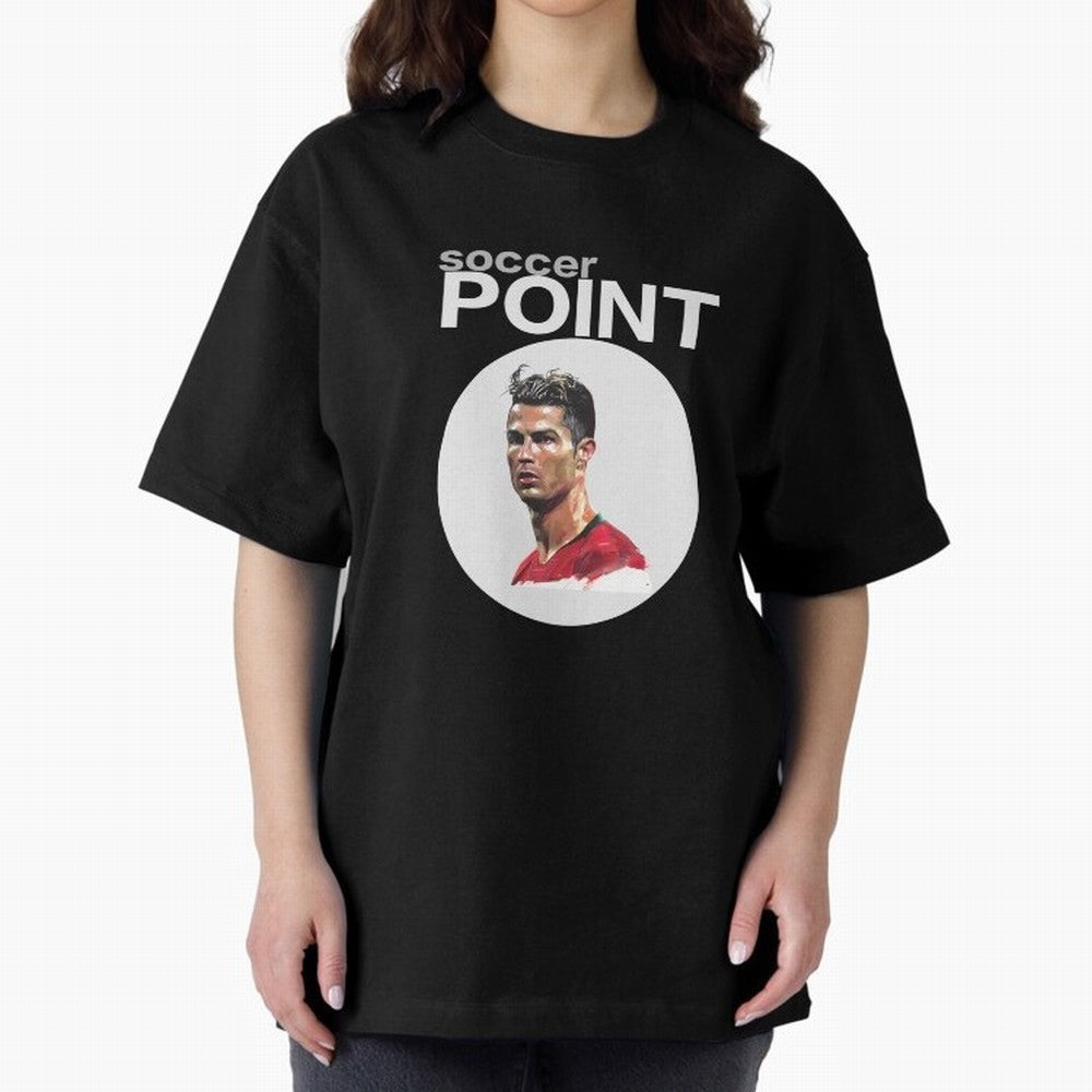 soccer POINT Oversized T-Shirt Represent Match Day Hype around FIFA World Cup 2026, Neymar, Portugal, Champion Mindset, Group Stage Buzz, Knockout Tension and Passionate Fan Culture; Ideal for Passionate Fans Who Love Underdog Stories, Superstar