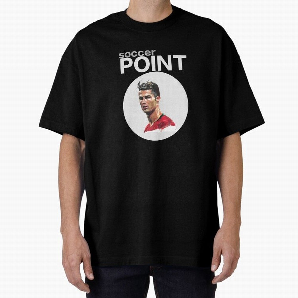 soccer POINT Oversized T-Shirt Represent Match Day Hype around FIFA World Cup 2026, Neymar, Portugal, Champion Mindset, Group Stage Buzz, Knockout Tension and Passionate Fan Culture; Ideal for Passionate Fans Who Love Underdog Stories, Superstar