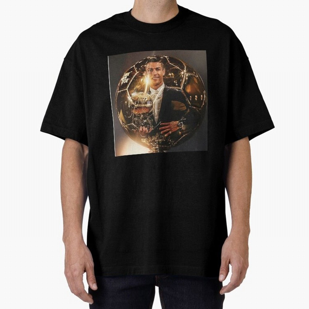 Cristiano Ronaldo Art Throw Pillow Oversized T-Shirt Celebrate Every Goal in FIFA World Cup 2026 Group Stage for Fans of CR7 and Messi and Argentina and Brazil, Bringing Goal Celebration Energy, Supporter Heritage, Football Icons and Worldwide