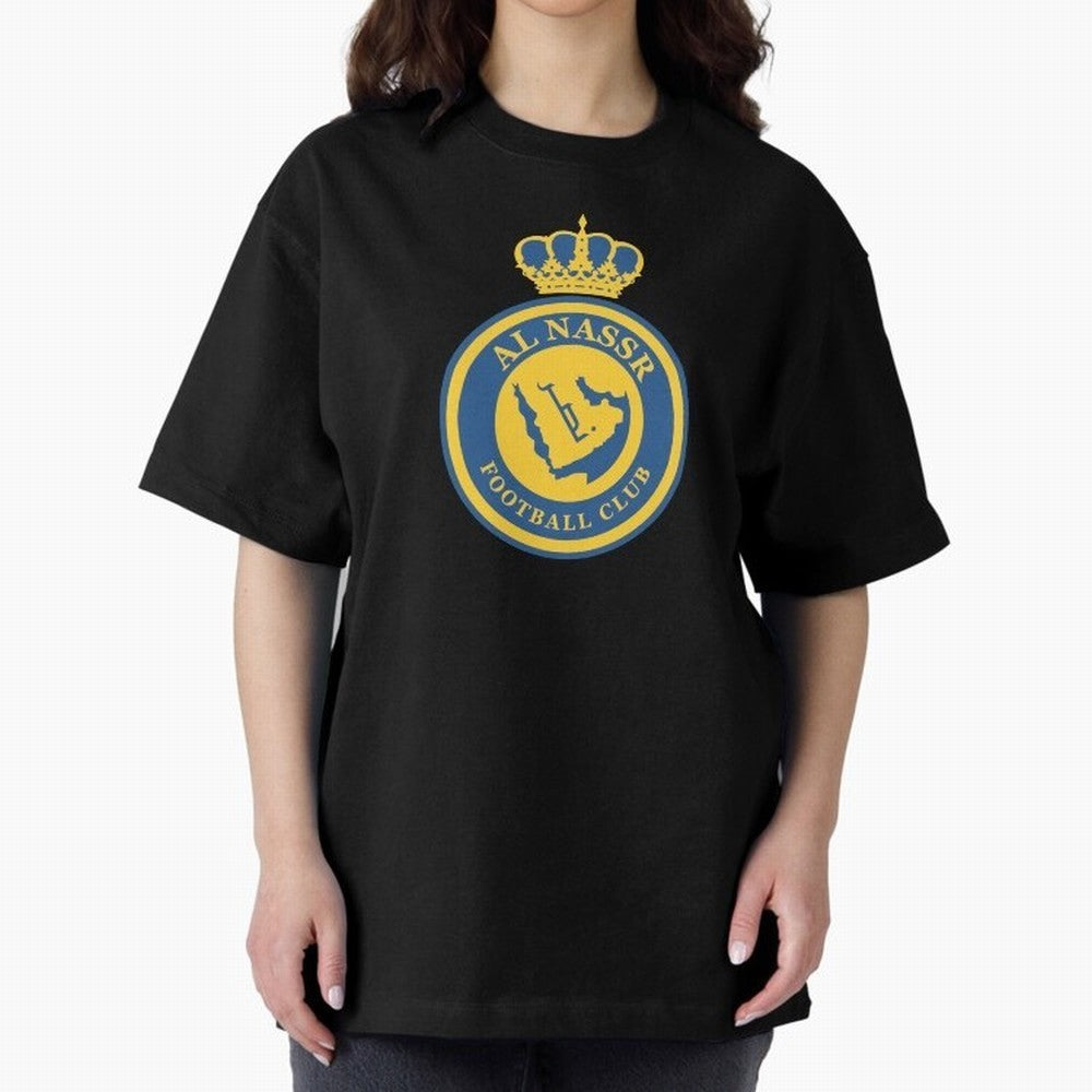 Al-Nassr Football Club - Oversized T-Shirt Celebrate Every Goal in FIFA World Cup 2026 Spirit, Capturing France and Portugal, Mbappe and Neymar, Tournament Hype, Historic Matchups, Family Viewing Parties and Global Sports Pride; Made for Die Hard