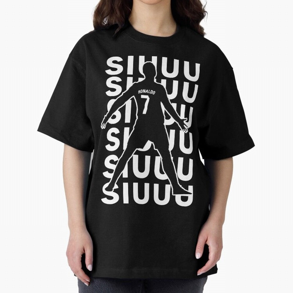 siuuu ronaldo Cristiano CR7 memes MUFC Oversized T-Shirt Celebrate the Road through the FIFA World Cup 2026 Journey through Mbappe Highlights, France Pride, Football History, Final Match Energy, Crowd Noise and Once in a Lifetime Moments; Ideal for