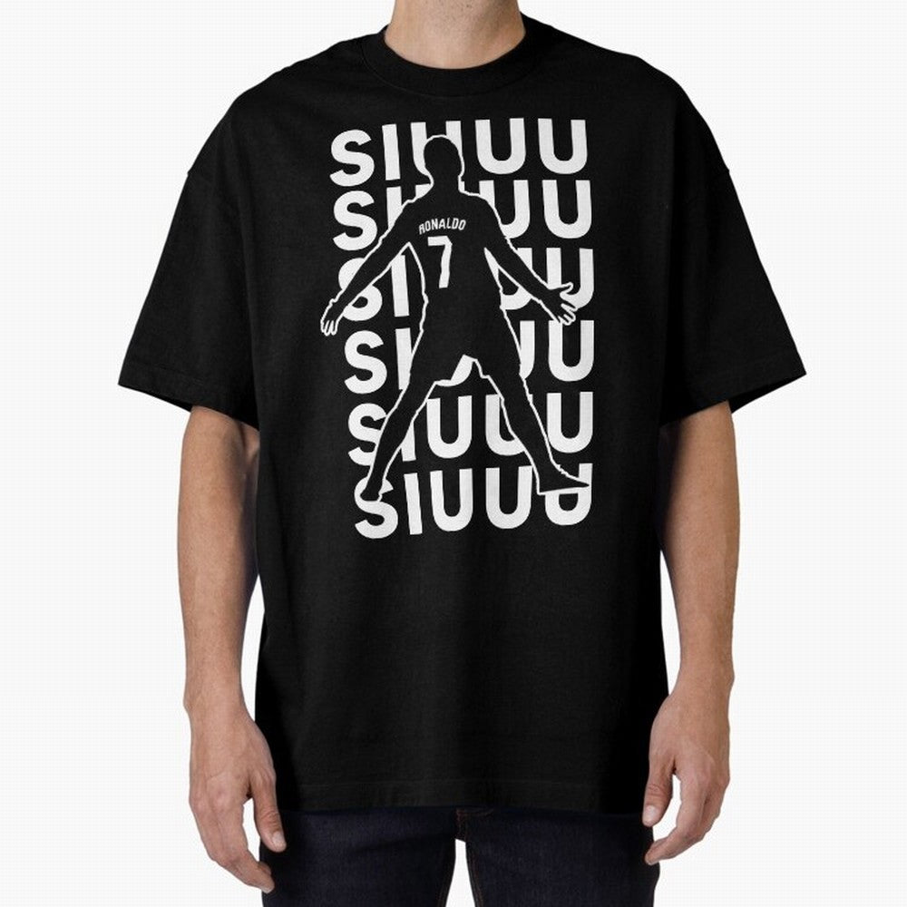 siuuu ronaldo Cristiano CR7 memes MUFC Oversized T-Shirt Celebrate the Road through the FIFA World Cup 2026 Journey through Mbappe Highlights, France Pride, Football History, Final Match Energy, Crowd Noise and Once in a Lifetime Moments; Ideal for