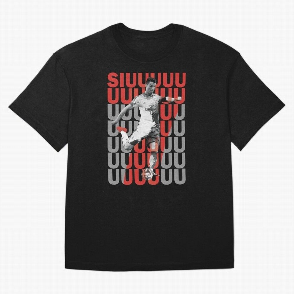 Siuuuuuu Cristiano Ronaldo Oversized T-Shirt Celebrate Soccer Greatness during FIFA World Cup 2026 USA Canada Mexico Capturing CR7 and Messi, Portugal Energy, Fan Favorite Moments, National Team Passion, Big Match Drama and Soccer History; Ideal