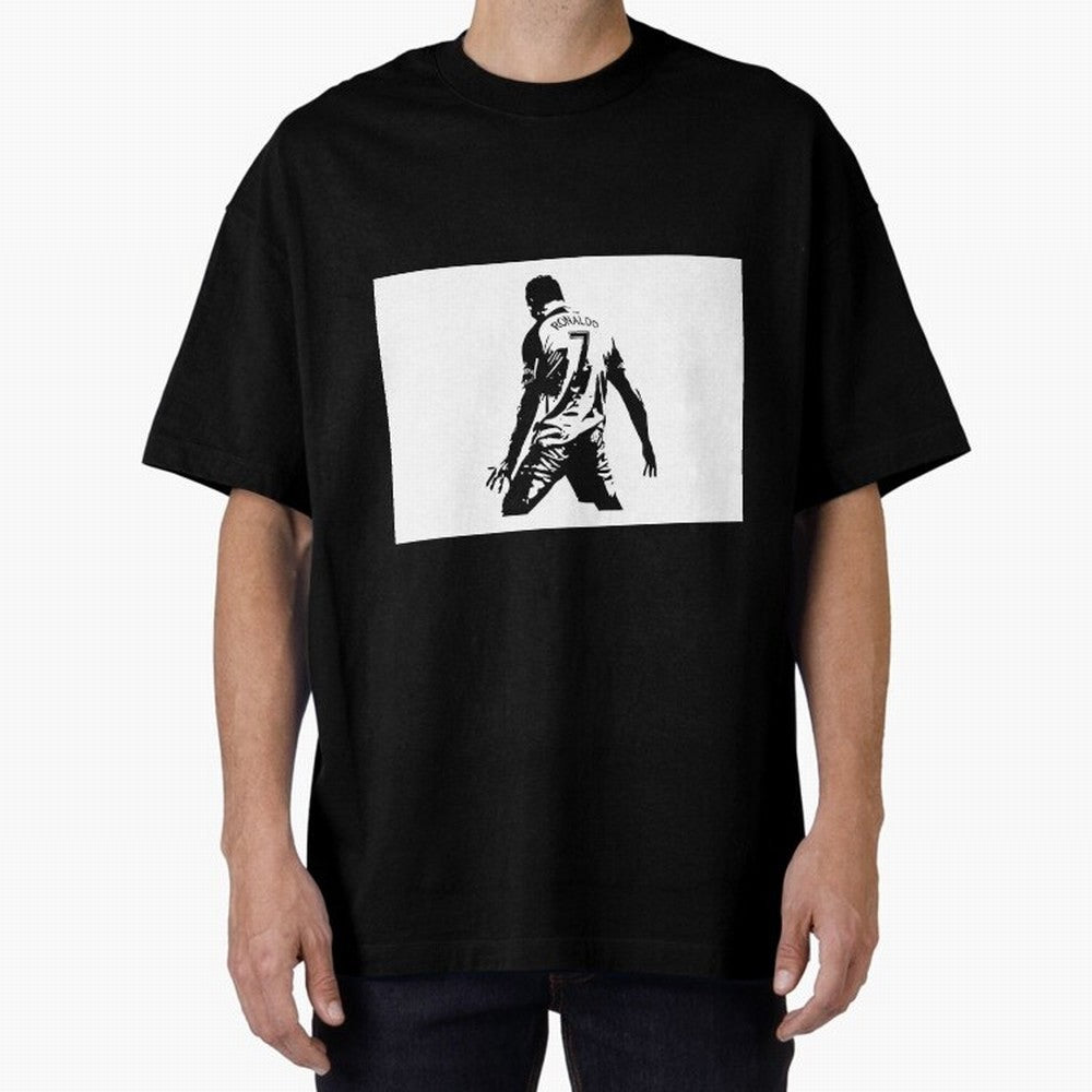 Cristiano Ronaldo Oversized T-Shirt Bring Stadium Energy to FIFA World Cup 2026 with Haaland, Portugal, Spain and Germany Energy, Goal Celebration Energy, Supporter Heritage, Football Icons and Worldwide Tournament Joy; Great for Watch Parties,